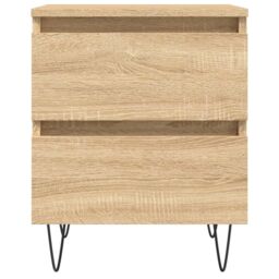 Berkfield Home Bedside Cabinet Sonoma Oak 40x35x50 cm Engineered Wood in Brown - Size: 40 x 35 x 50 cm - thumbnail 5