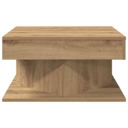 Berkfield Home Durable Coffee Table Artisan Oak 55x55x30 cm Engineered Wood in Brown - Size: 55 x 55 x 30 cm - thumbnail 4