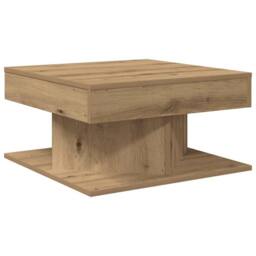 Berkfield Home Durable Coffee Table Artisan Oak 55x55x30 cm Engineered Wood in Brown - Size: 55 x 55 x 30 cm - thumbnail 3