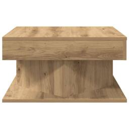 Berkfield Home Durable Coffee Table Artisan Oak 55x55x30 cm Engineered Wood in Brown - Size: 55 x 55 x 30 cm - thumbnail 5
