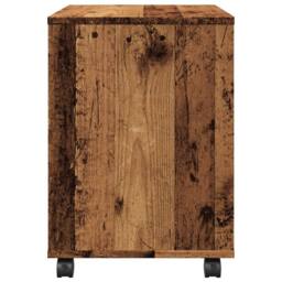 Berkfield Home Rolling Cabinet Old Wood 45x38x54 cm Engineered Wood in Brown - Size: 45 x 38 x 54 cm - thumbnail 6
