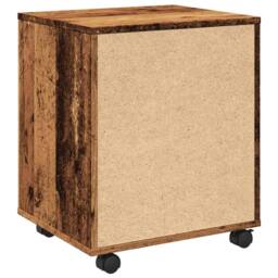 Berkfield Home Rolling Cabinet Old Wood 45x38x54 cm Engineered Wood in Brown - Size: 45 x 38 x 54 cm - thumbnail 7