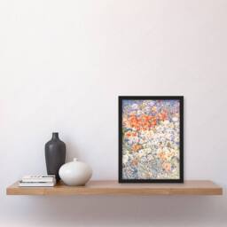 "Artery8 The Island Garden Spring Flowers Hassam Framed Wall Art Print - Size: W12"" x H16""" - thumbnail 4