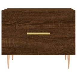 Berkfield Home Coffee Tables 2 pcs Brown Oak 50x50x40 cm Engineered Wood - Size: 50 x 50 x 40 cm - thumbnail 6