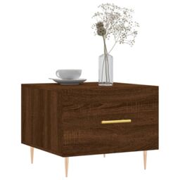 Berkfield Home Coffee Tables 2 pcs Brown Oak 50x50x40 cm Engineered Wood - Size: 50 x 50 x 40 cm - thumbnail 3