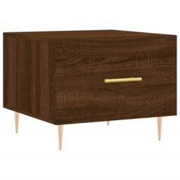 Berkfield Home Coffee Tables 2 pcs Brown Oak 50x50x40 cm Engineered Wood - Size: 50 x 50 x 40 cm - thumbnail 5