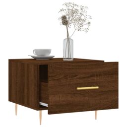 Berkfield Home Coffee Tables 2 pcs Brown Oak 50x50x40 cm Engineered Wood - Size: 50 x 50 x 40 cm - thumbnail 4