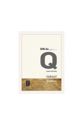 nielsen Quadrum A4 Wooden Picture Frame With Protective Glass Front in White - thumbnail 1