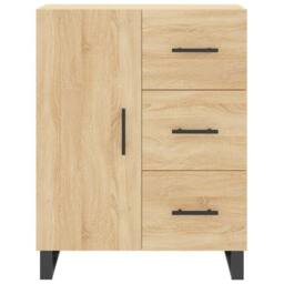 Berkfield Home Highboard Sonoma Oak 69.5x34x180 cm Engineered Wood in Light Brown - thumbnail 8