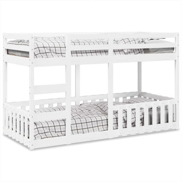 Berkfield Home Bunk Bed White 80x200 cm Solid Wood Pine - image 1