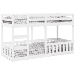 Berkfield Home Bunk Bed White 80x200 cm Solid Wood Pine - thumbnail 4