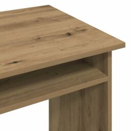 Berkfield Home Desk Artisan Oak 90x50x74 cm Engineered Wood in Brown - Size: 90 x 50 x 74 cm - thumbnail 7