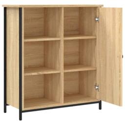 Berkfield Home Sideboard Sonoma Oak 70x30x80 cm Engineered Wood in Light Tan - Size: 70 x 30 x 80 cm - thumbnail 5