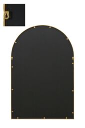 "MirrorOutlet Gold Framed Arched Window Leaner/Wall Mirror 47"" X 31"" (120x80CM) - Size: 1 Pack" - thumbnail 5
