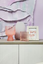 Orsina Small Terrazzo Photo Frame, Compact 4x6 Design With Multicoloured Stone Pattern, Freestanding Display in Grey - thumbnail 4