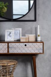 Orsina Small Terrazzo Photo Frame, Compact 4x6 Design With Multicoloured Stone Pattern, Freestanding Display in Grey - thumbnail 2
