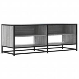 Berkfield Home TV Cabinet Grey Sonoma 120.5x40x46 cm Engineered Wood & Metal - thumbnail 3
