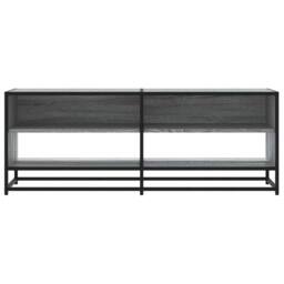 Berkfield Home TV Cabinet Grey Sonoma 120.5x40x46 cm Engineered Wood & Metal - thumbnail 4