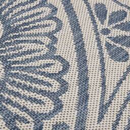 Berkfield Home Outdoor Flatweave Rug 80x250 cm Blue Pattern - Size: 100 cm diameter - thumbnail 5