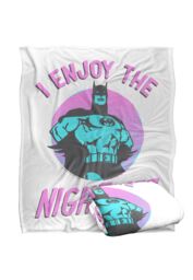 DC Comics Batman The Gotham Nightlife Blanket 152 x 127 cm in White - thumbnail 2
