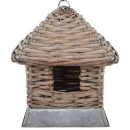 Berkfield Home Bird Houses 3 pcs Wicker in Brown