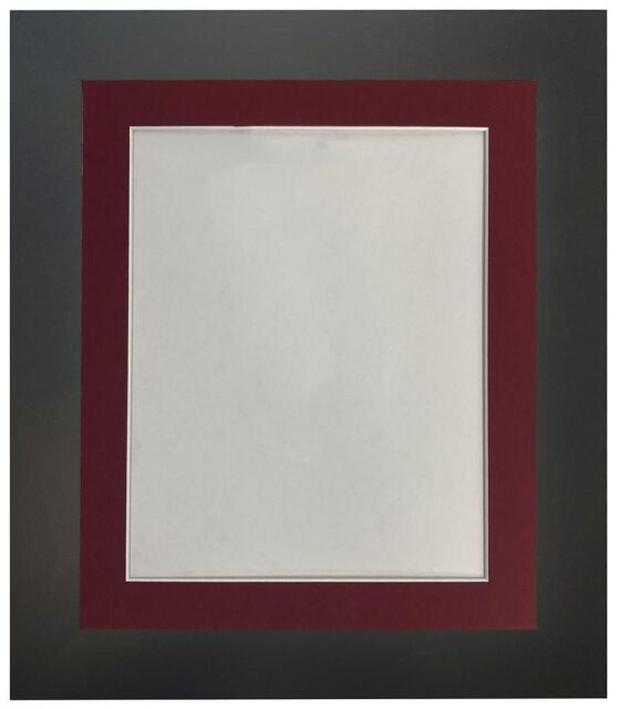 Frames & Mirrors 4U Metro Black Frame with Red Mount A3 Image Size A4 - image 1