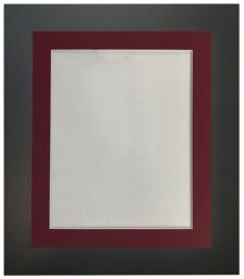 Frames & Mirrors 4U Metro Black Frame with Red Mount A3 Image Size A4 - thumbnail 1