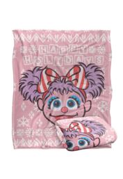 Sesame Street Abby Cadabby Ugly Christmas Sweater Silky Touch Super Soft Throw Blanket 152 X 127 cm in White - thumbnail 2
