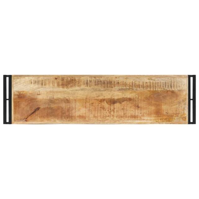 Berkfield Home Dense Console Table 120x30x75 cm Rough Mango Wood in Brown - Size: 120 x 30 x 75 cm - image 1