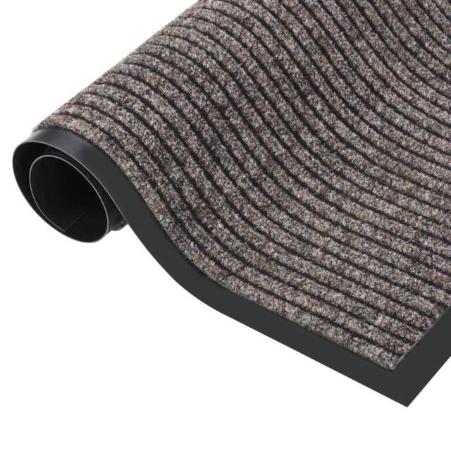 Berkfield Home Doormat Striped Beige 80x120 cm - image 1