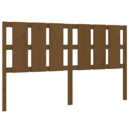 Berkfield Home Beautiful Bed Headboard Honey Brown 185.5x4x100 cm Solid Wood Pine - thumbnail 3
