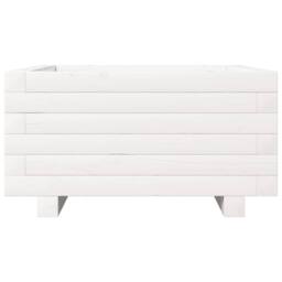 Berkfield Home Decorative Garden Planter White 50x50x26.5 cm Solid Wood Pine - thumbnail 5