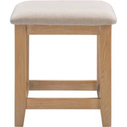 Seconique Windsor Ivory Dressing Table Stool (Fully Assembled) in Light Oak - thumbnail 2