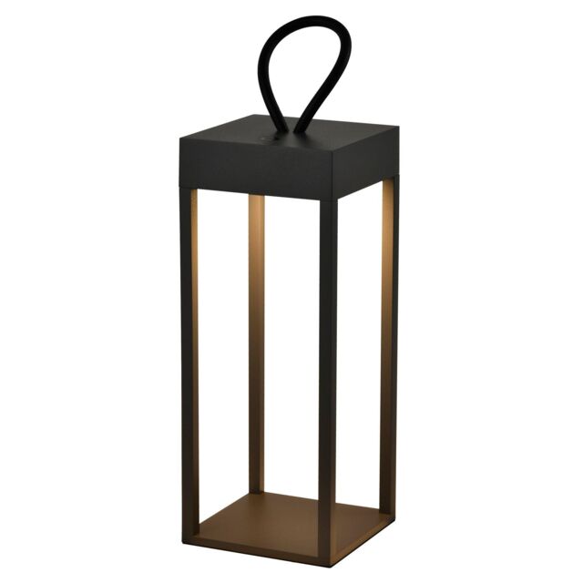 Harper Living Portable LED Outdoor Light, Rechargeable battery, IP54, Dimmable, Dark Grey Finish - image 1