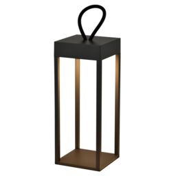 Harper Living Portable LED Outdoor Light, Rechargeable battery, IP54, Dimmable, Dark Grey Finish - thumbnail 1