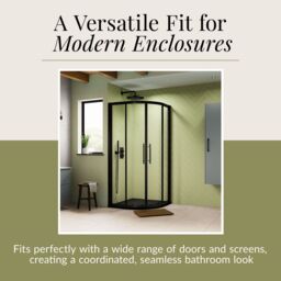 Balterley Premium Shower Tray - Right Hand Offset Quadrant - 1200mm x 900mm - Slate Grey - thumbnail 7