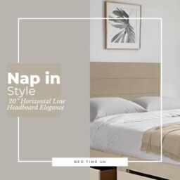 "Bed Time UK Cosy Plush Divan Bed with Mattress, Drawers & 20"" Headboard in Ivory - Size: Double" - thumbnail 2