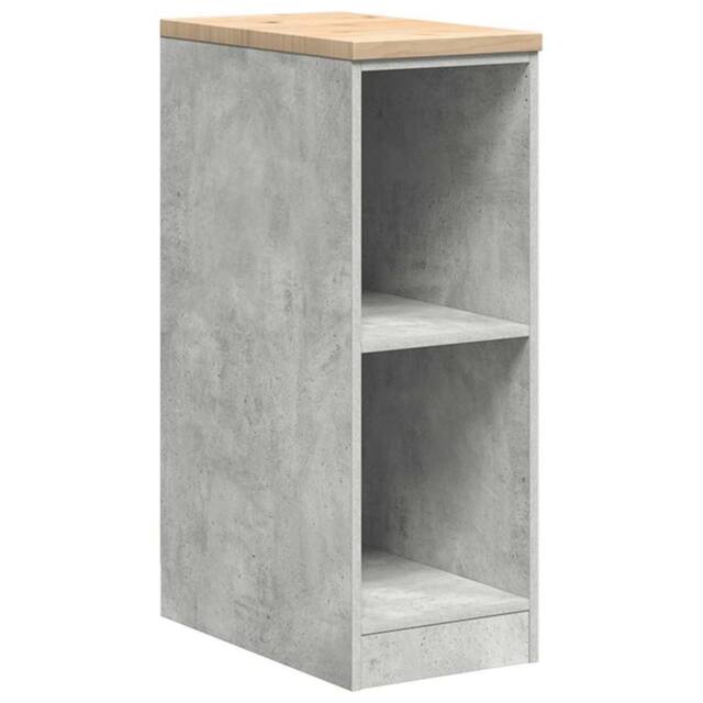 Berkfield Home Garage Storage Cabinet Concrete Grey 30x51x85 cm Solid Wood Pine - Size: 30 x 51 x 85 cm - image 1