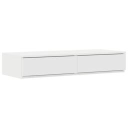 Berkfield Home White Bed Drawers - 90x36.5x16.5 cm - Made from Engineered Wood - thumbnail 2