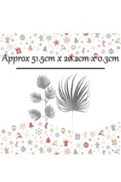 VFM e-Store Glitter Spruce Leaf Xmas Assorted Designs Rose Gold - thumbnail 2