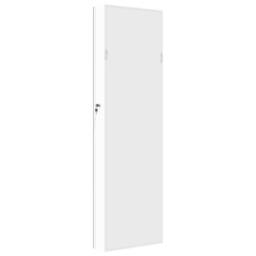 Berkfield Home Mirror Jewellery Cabinet with LED Lights Wall Mounted White - thumbnail 7