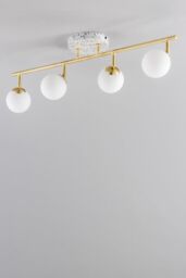 BHS Lighting Lott Spotlight Bar Ceiling Light in Gold - thumbnail 2