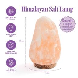 Myga Himalayan Salt Lamp in Pale Orange - Size: Medium - thumbnail 4