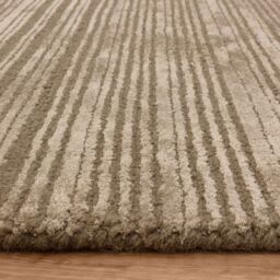 The Rug Shop UK Green Handmade Wool Modern Plain Striped Easy To Clean Area Rug - Size: 160 cm x 230 cm - thumbnail 8