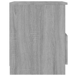 Berkfield Home Bedside Cabinet Grey Sonoma 40x40x50 cm Engineered Wood - Size: 40 x 40 x 50 cm - thumbnail 4