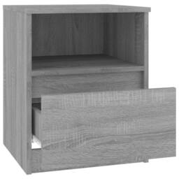 Berkfield Home Bedside Cabinet Grey Sonoma 40x40x50 cm Engineered Wood - Size: 40 x 40 x 50 cm - thumbnail 5