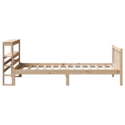 Berkfield Home Beautiful Bed Frame without Mattress 90x190 cm Single Solid Wood Pine in Light Brown - thumbnail 5