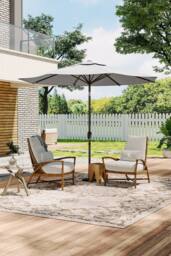 Living and Home 3m Traditional Garden Parasol（Base is not included） in Grey - thumbnail 3