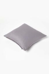 Homescapes Herringbone Cushion Cover in Grey - Size: 45 cm x 45 cm - thumbnail 4