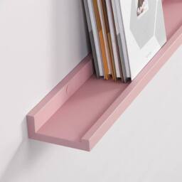 Kelvenix Set Of 2 Floating Industrial Wall Shelf 80cm in Pink - Size: 0.6m2 - thumbnail 3